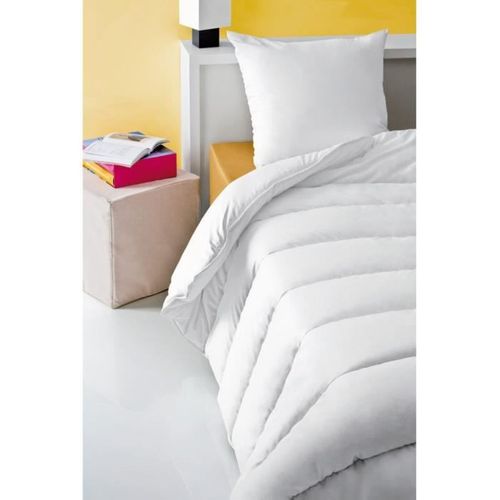 Couette Anti-acariens - 220 X 240 Cm - Chaude - 400 G/m² 2 Personnes - Blanc -