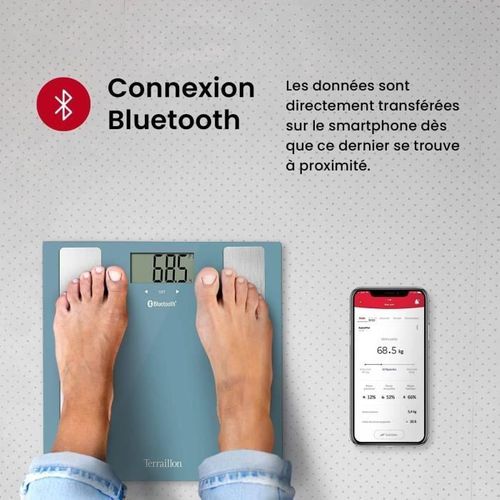 Pèse-personne Terraillon Électronique - Smart Connect Bt - Analyse Composition Corporelle Et Imc