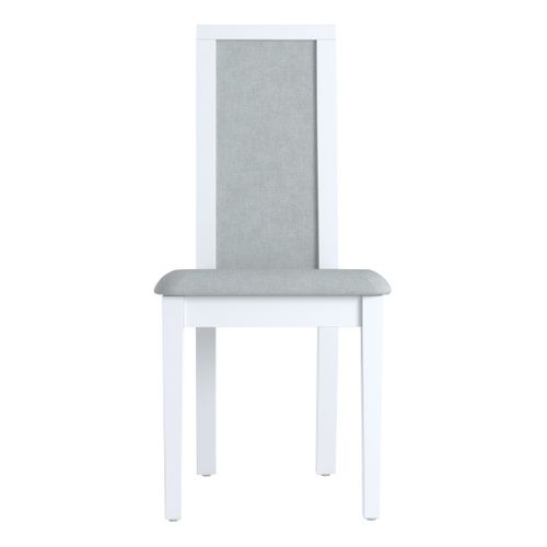 Chaise INSTA blanc brillant/ décor chêne