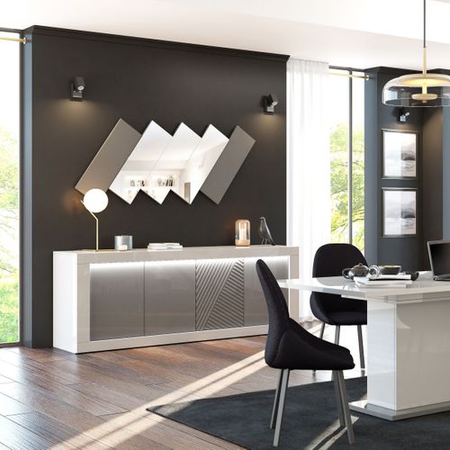 Buffet 4 portes JANE Gris