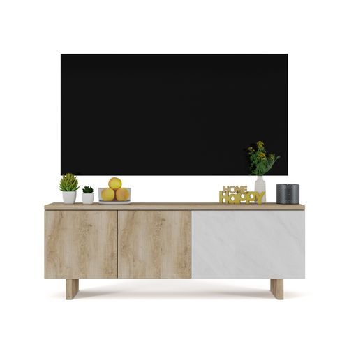 Meuble TV DAVIS Imitation chêne