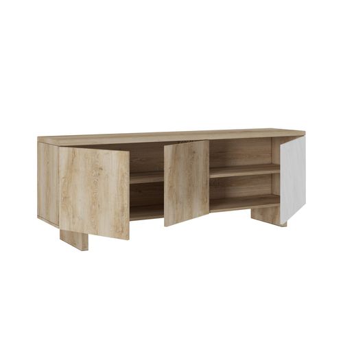 Meuble TV DAVIS Imitation chêne