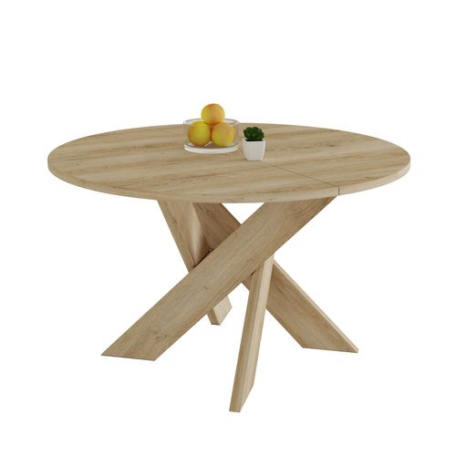 Table ronde DAVIS Imitation chêne