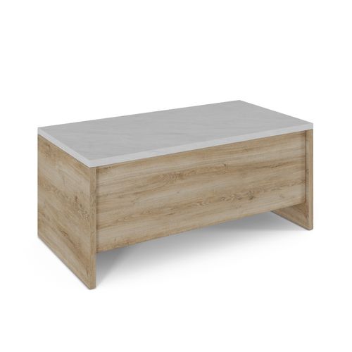 Table basse relevable DAVIS Imitation chêne