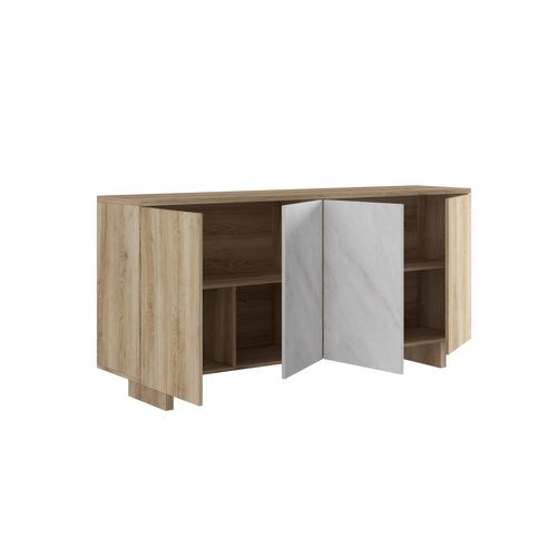 Buffet 4 portes DAVIS Imitation chêne