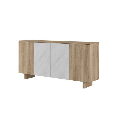Buffet 4 portes DAVIS Imitation chêne