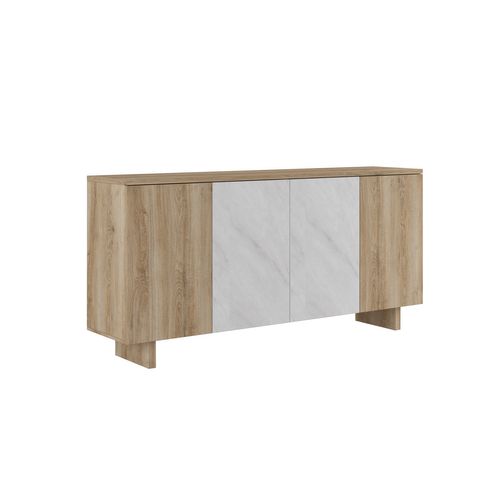 Buffet 4 portes DAVIS Imitation chêne