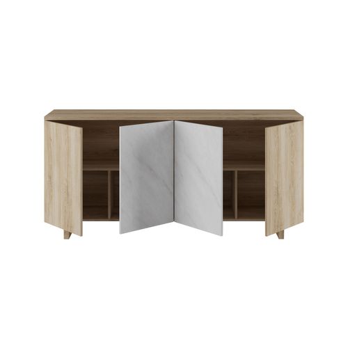 Buffet 4 portes DAVIS Imitation chêne