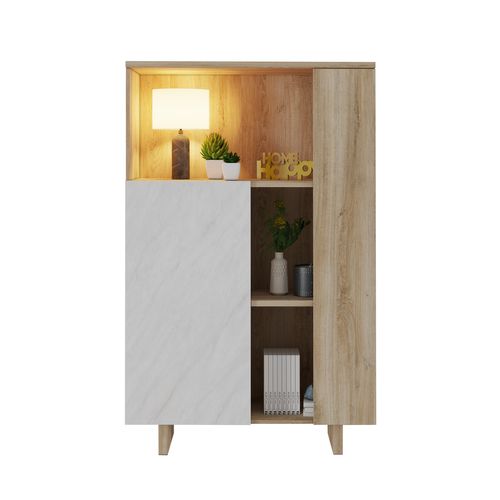 Buffet haut DAVIS Imitation chêne