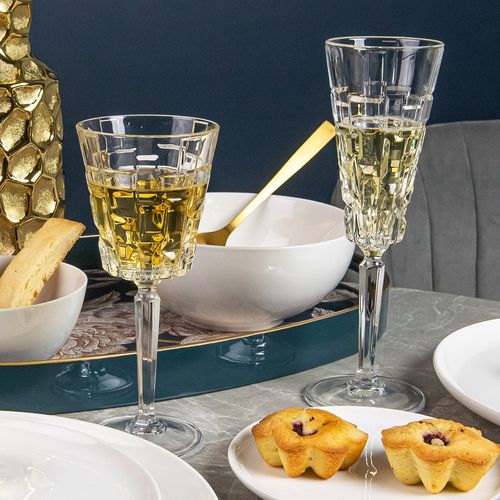 Flûte à Champagne Etna 19 Cl (lot De 6) En Cristallin