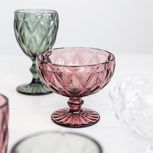 Boite De 6 Coupes De Glace 35 Cl Diamond Rose