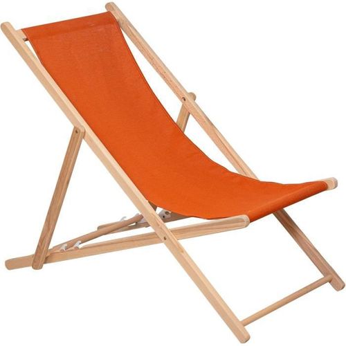 Chilienne En Bois Coloris Paprika - Tissu Traité Déperlant