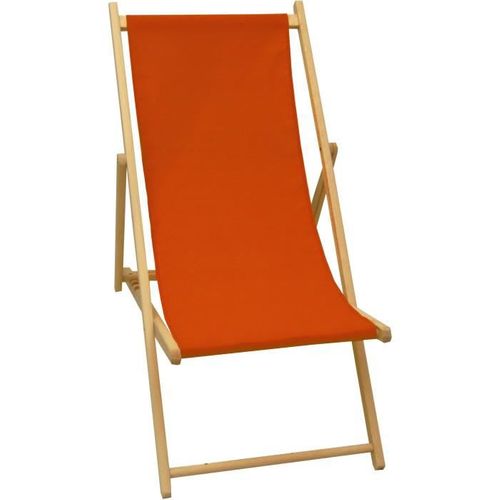 Chilienne En Bois Coloris Paprika - Tissu Traité Déperlant