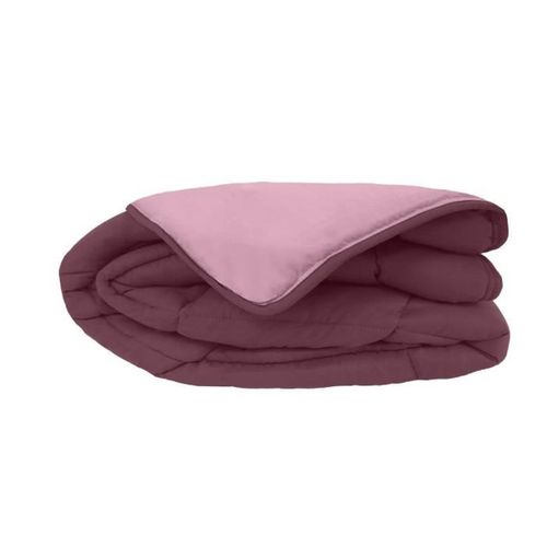 Couette Microfibre 400g/m² Calgary Prune Et Parme 240x260cm