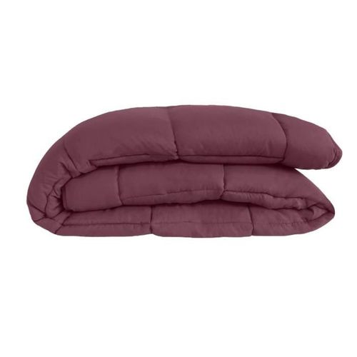 Couette Microfibre 400g/m² Calgary Prune Et Parme 240x260cm