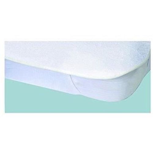 Protège-matelas Alèse Imperméable Elasretane Éponge Bouclette 100% Coton 80x190 Cm Blanc