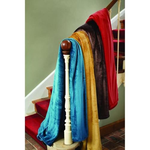 Plaid Microflanelle X Velvet Taupe 130 X 170 Cm Marron