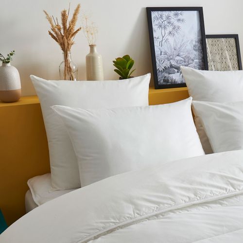 Lot De 2 Oreillers Medium Extra-doux - Coton Bio - Emile 50 X 70 Cm Blanc
