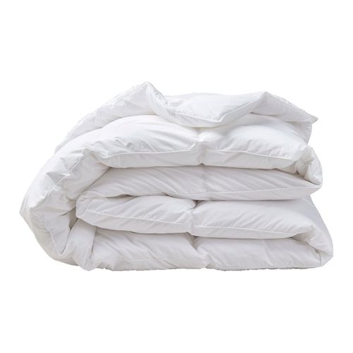 Couette Legere 70% Duvet - Coton - Angèle 200 X 200 Cm Blanc