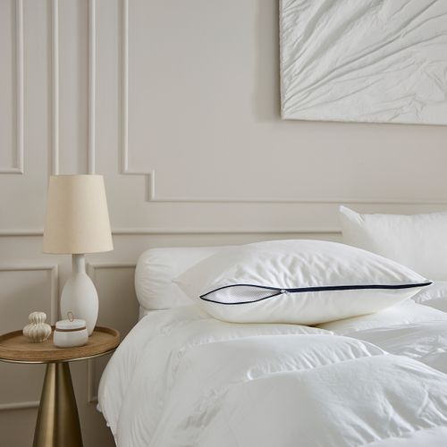 Oreiller Hauteur Réglable - Sensation Duvet - Medium 40 X 60 Cm Blanc