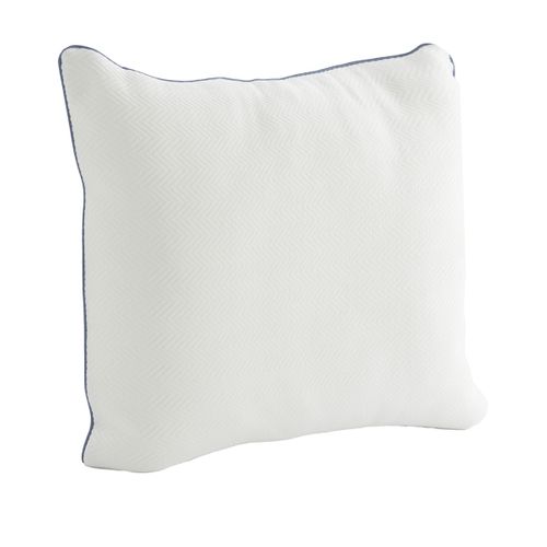 Oreiller Motif Chevrons - Ferme 60 X 60 Cm Blanc