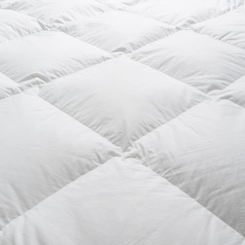 Couette Temperee 80% Duvet - Coton - Gaëlle 140 X 200 Cm Blanc