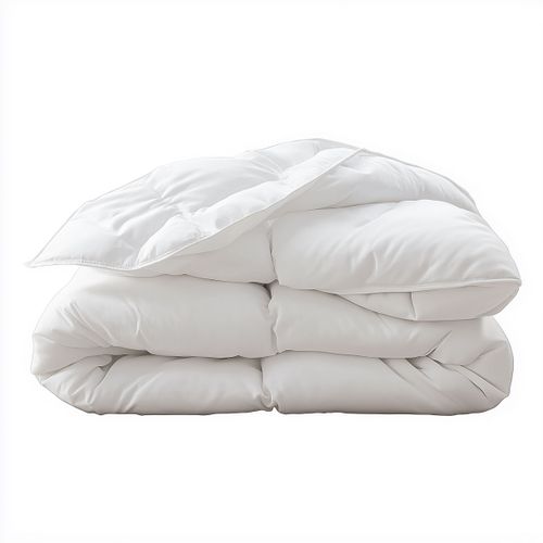 Couette Temperee 80% Duvet - Coton - Gaëlle 220 X 240 Cm Blanc
