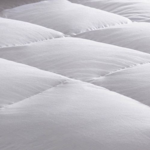 Couette Luxueuse - 80% Duvet - Tempérée 220 X 240 Cm Blanc