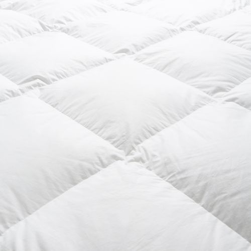 Couette Temperee Sensation Duvet - Coton - Louisette 200 X 200 Cm Blanc