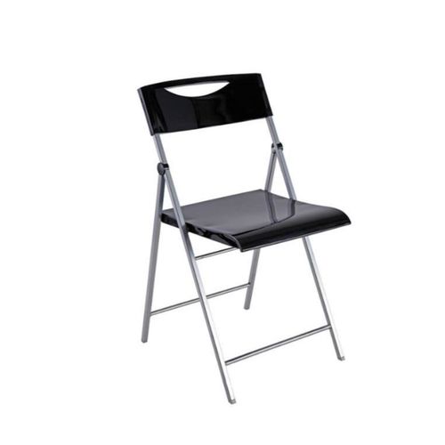 Lot De 2 Chaises Pliantes Noires