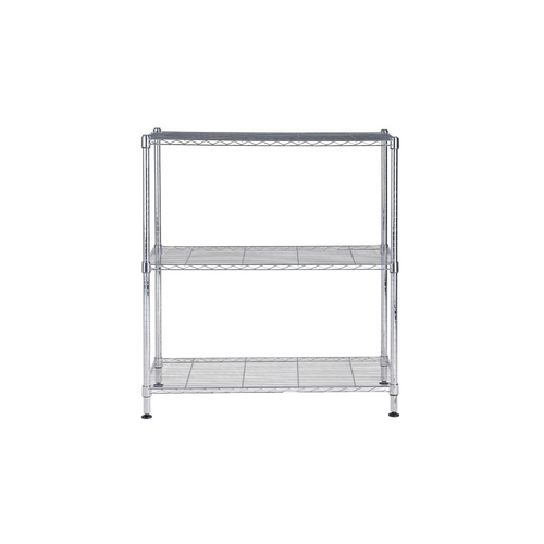 Étagère 3 Tablettes Métal Chromé 90 Cm