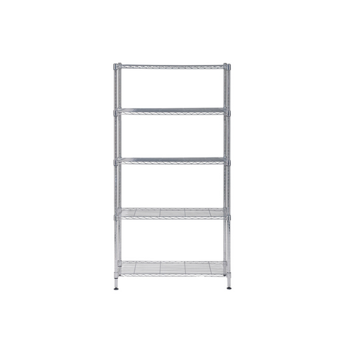 Étagère 5 Tablettes Métal Chromé 90 Cm