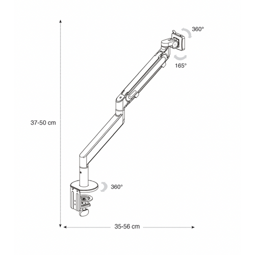 Bras Articule Ecran Jamy Noir