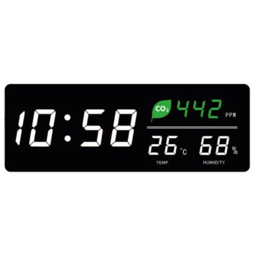 Horloge Digitale LED Avec Capteur Co2