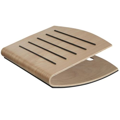 Repose Pied En Bois Naturel Noir