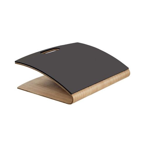 Repose Pied En Bois Naturel Noir