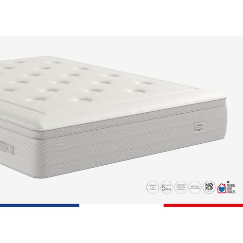 Matelas Reflexion 90x200, Ressort Ensachés, Ferme, H33