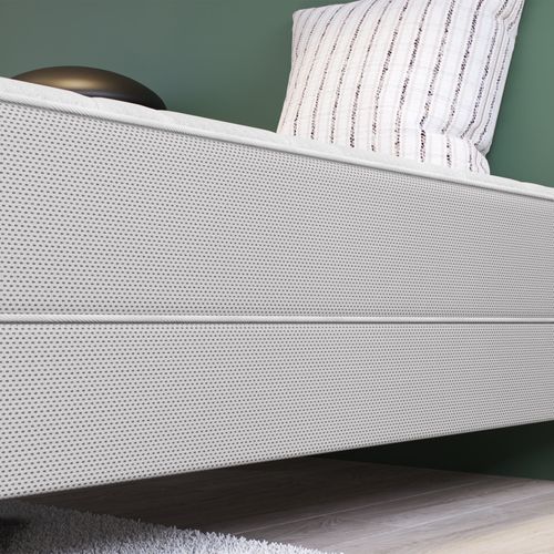 Ensemble L'OPTIMAL 90x200 cm Matelas Ressort Ensachés H22cm, Ferme, Sommier