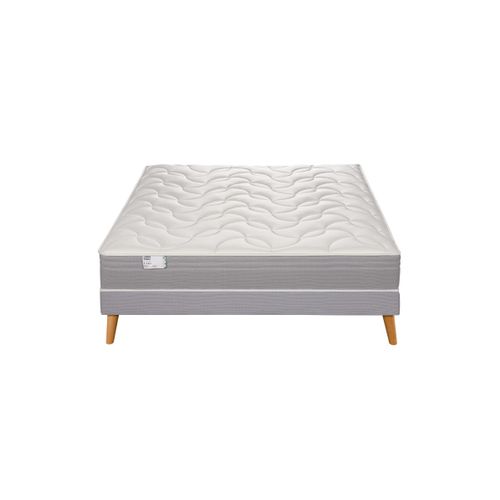 Ensemble matelas Ressort Ensachés 160x200 cm L'INDISPENSABLE, Epaisseur 26 cm, Ferme + Sommier