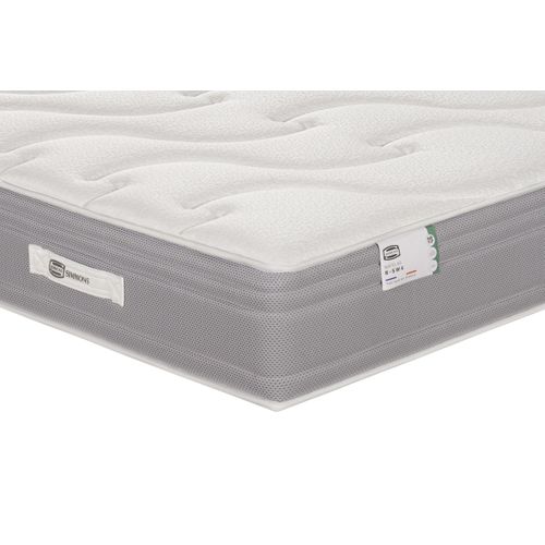 Ensemble matelas Ressort Ensachés 90x200 cm LE PUISSANT, Mi-ferme + Sommier