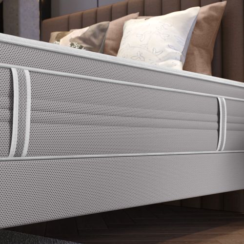 Ensemble matelas Ressort Ensachés 160x200 cm L'ELEGANT, Epaisseur 30 cm, Ferme + Sommier