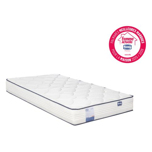 Matelas ressorts 90x190 cm avec mémoire de forme FITNESS ép.24 cm