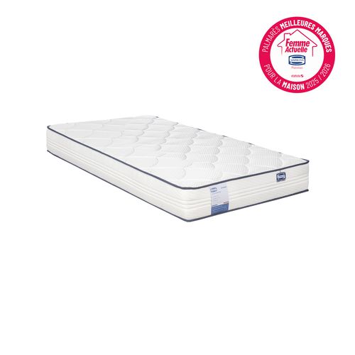 Matelas ressorts 90x200 cm avec mémoire de forme FITNESS ép.24 cm