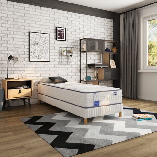 Matelas ressorts 80x200 cm avec latex INFLUENCE ép.26 cm