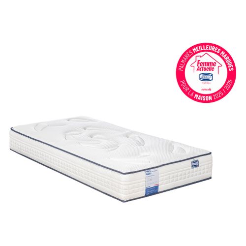 Matelas ressorts 90x200 cm avec latex INFLUENCE ép.26 cm