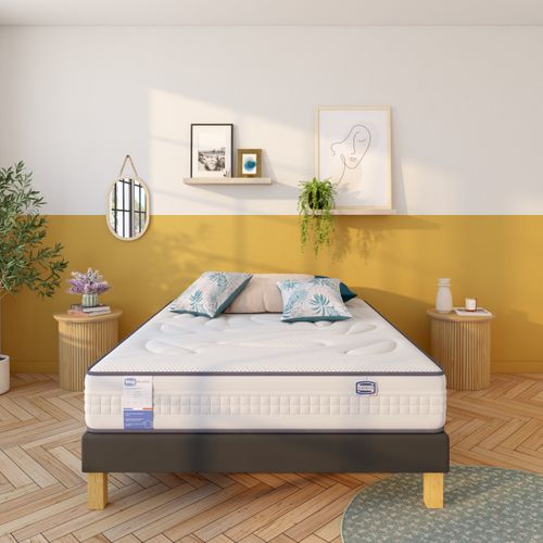 Matelas ressorts 140x200 cm avec latex INFLUENCE ép.26 cm