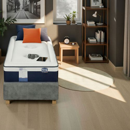Matelas hybride 90x200 cm ROSEE NOCTURNE avec latex ép.27 cm