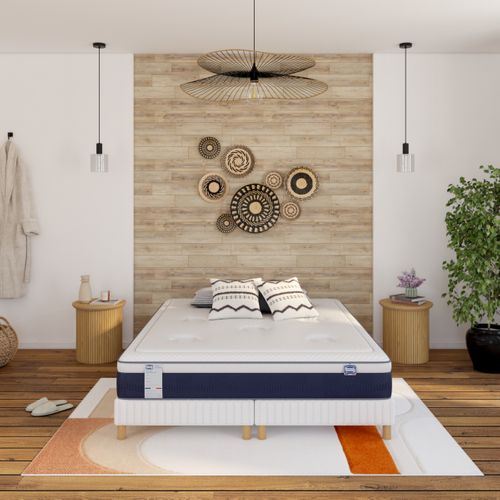 Matelas hybride 160x200 cm ROSEE NOCTURNE avec latex ép.27 cm