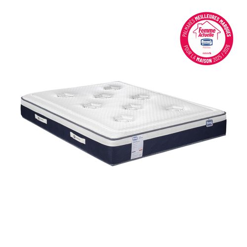 Matelas hybride 200x200 cm ROSEE NOCTURNE avec latex ép.27 cm
