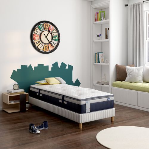 Matelas hybride 80x200 cm SOLSTICE à mémoire de forme ép.32 cm surmatelas intégré